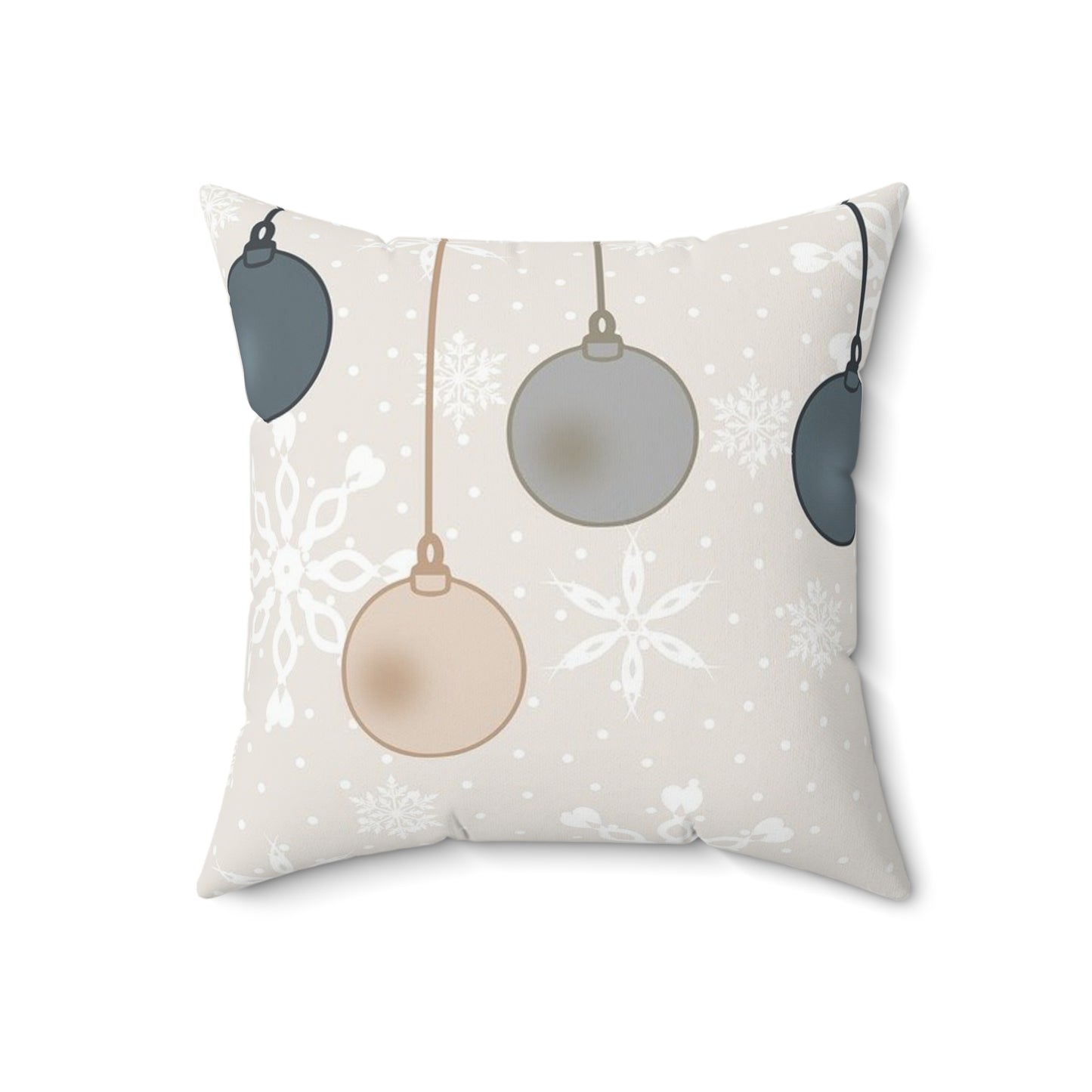 Christmas Ornament Pillow, Holiday Decor, Cozy Home Accents, Winter Decorations, Festive Cushion