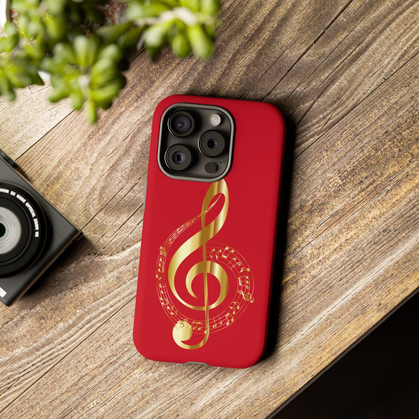 Tough Cases - Red Musical Note