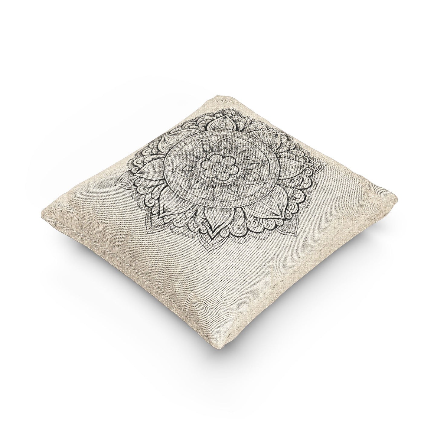 Mandala Woven Pillow - Cozy Home Decor, Bohemian Accent, Meditation Gift, Unique Living Room Cushion, Stylish Bedroom Accessory