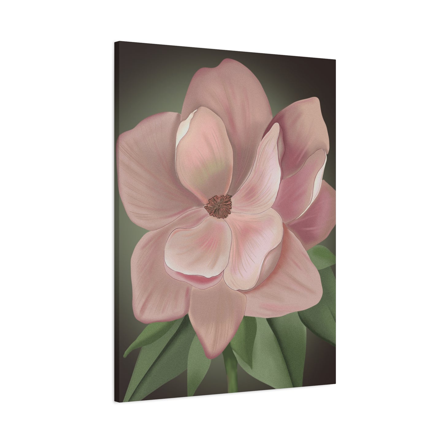 Matte Canvas, Stretched, 1.25" Pink Flowers