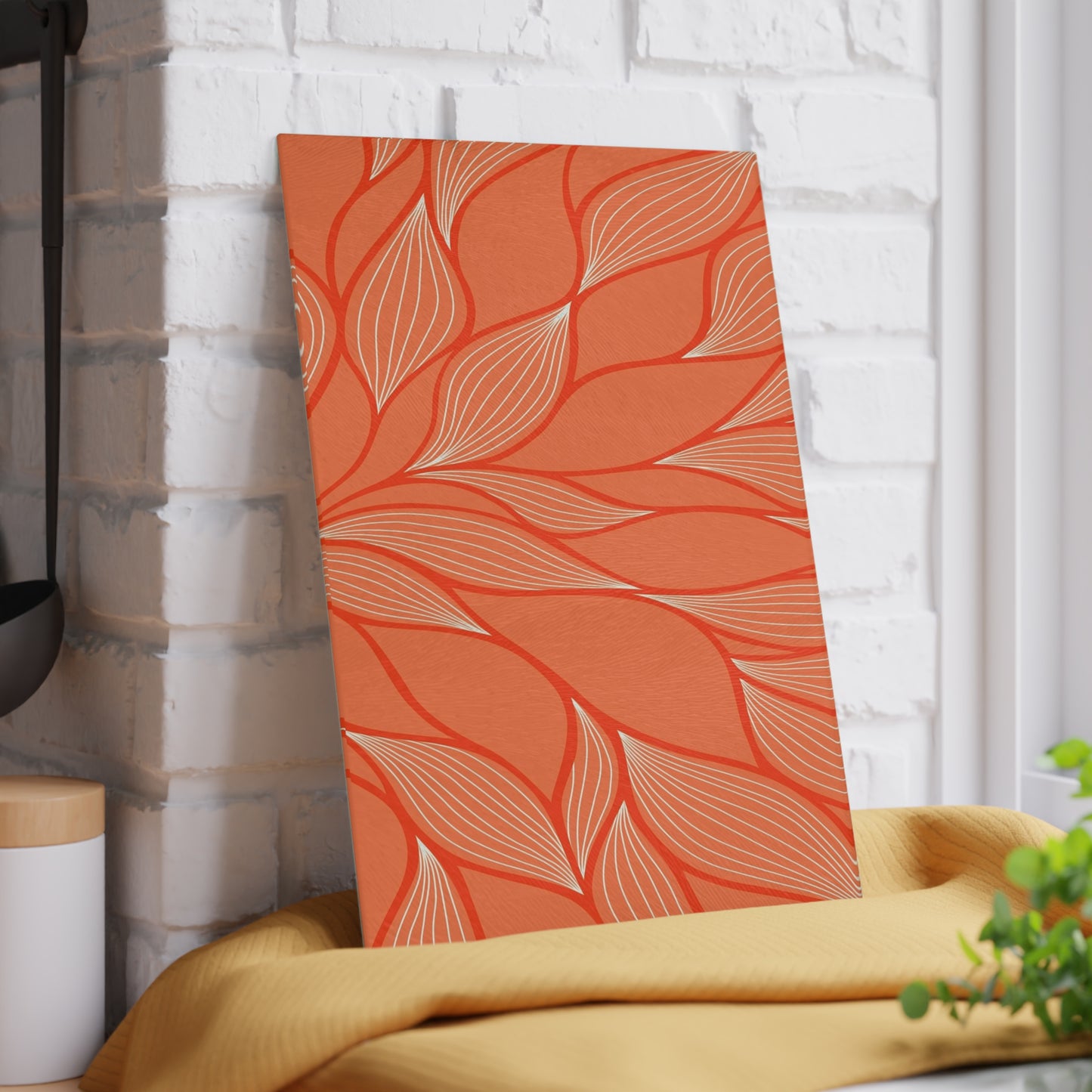 Elegant Floral Design Glass Cutting Board - Perfect for Weddings, Housewarming, or Any Culinary Enthusiast