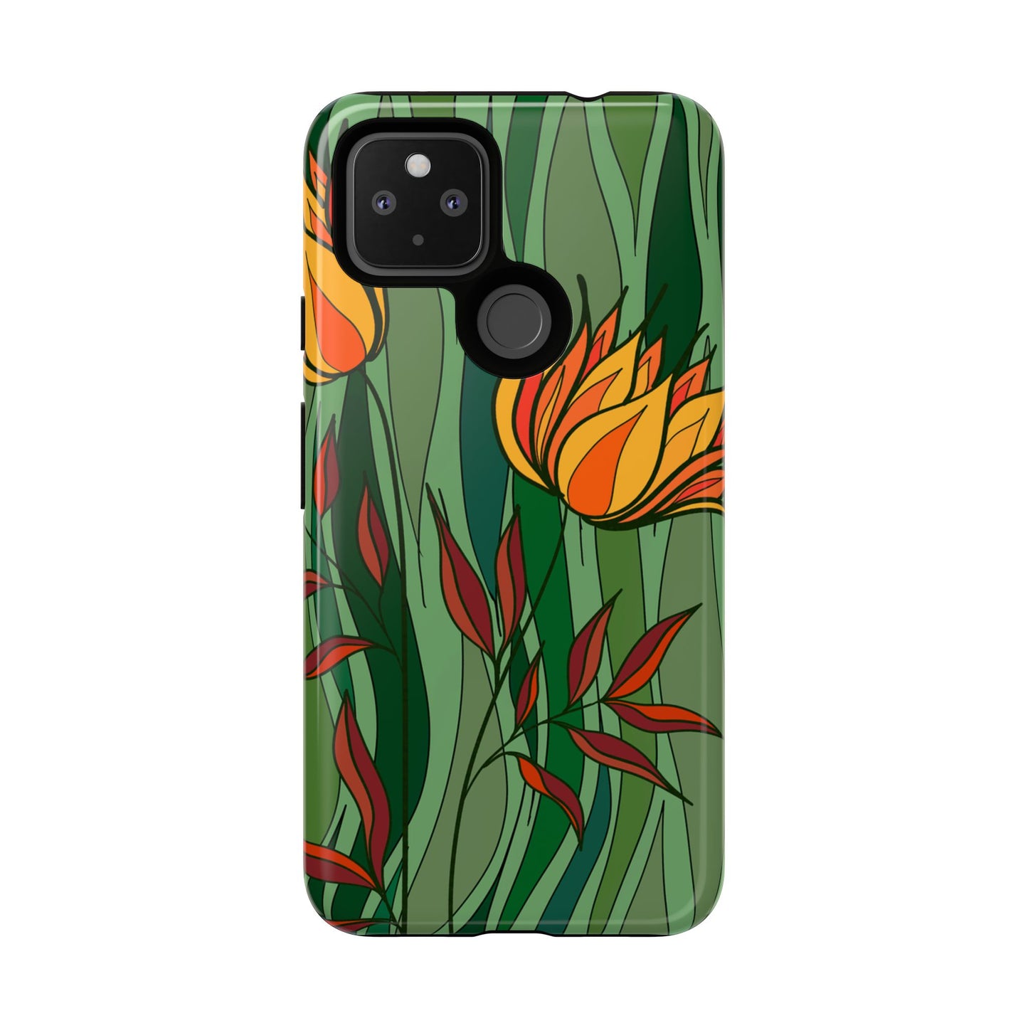Vibrant Floral Phone Case, Nature-Inspired Tough Case, Eco-Friendly Cover, Unique Gift for Nature Lovers, Spring Decor