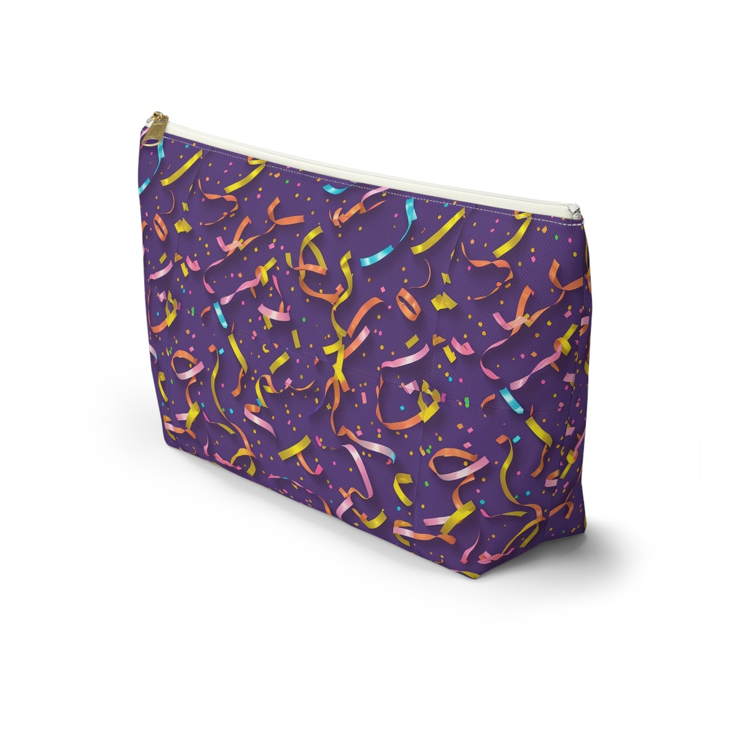 Celebrate in Style: Colorful Confetti Accessory Pouch, Party Gift, Makeup Bag, Organizing Pouch, Fun Travel Case, Multipurpose Zipper Pouch