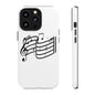 Musical Notes Phone Case — Black Treble Clef Music Staff Tough Case