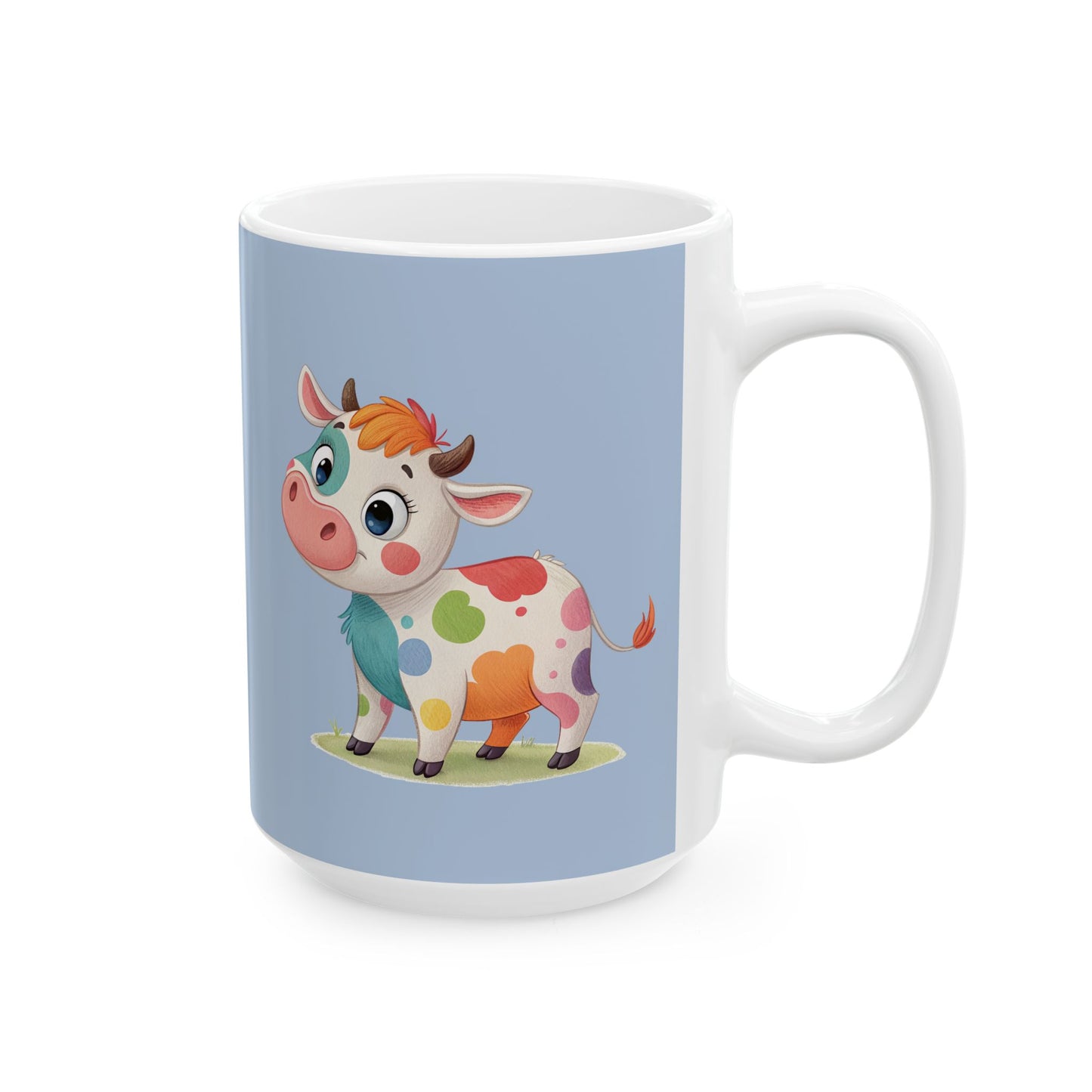 Cute Cow Ceramic Mug - Fun Farmhouse Drinkware, Animal Lovers Gift, Kitchen Decor, Birthday Present, Coffee Tea Cup