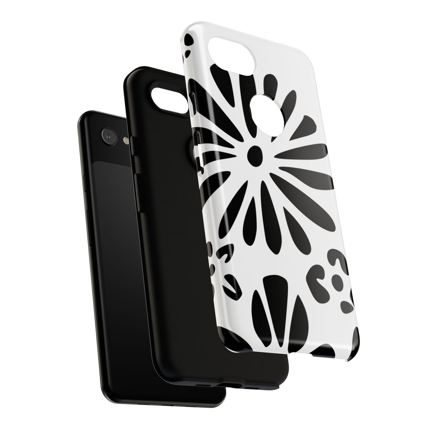 Stylish Phone Case with Floral Design, Tough Phone Cover for Her, Trendy Black and White Cell Phone Case, Unique Gift for Birthdays [...]