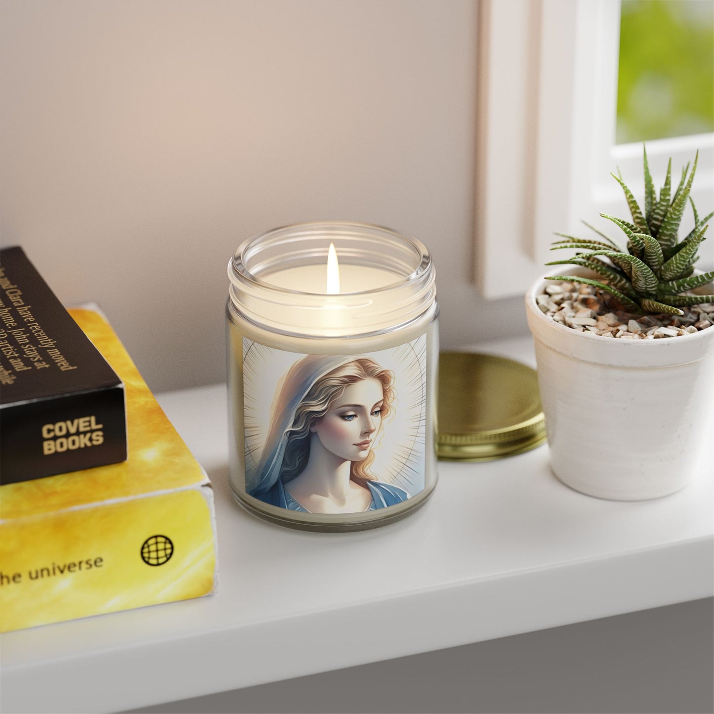 Coconut Apricot Scented Candles, Divine Serenity Candle, Meditation Candle, Gift for Her, Home Decor, Relaxation