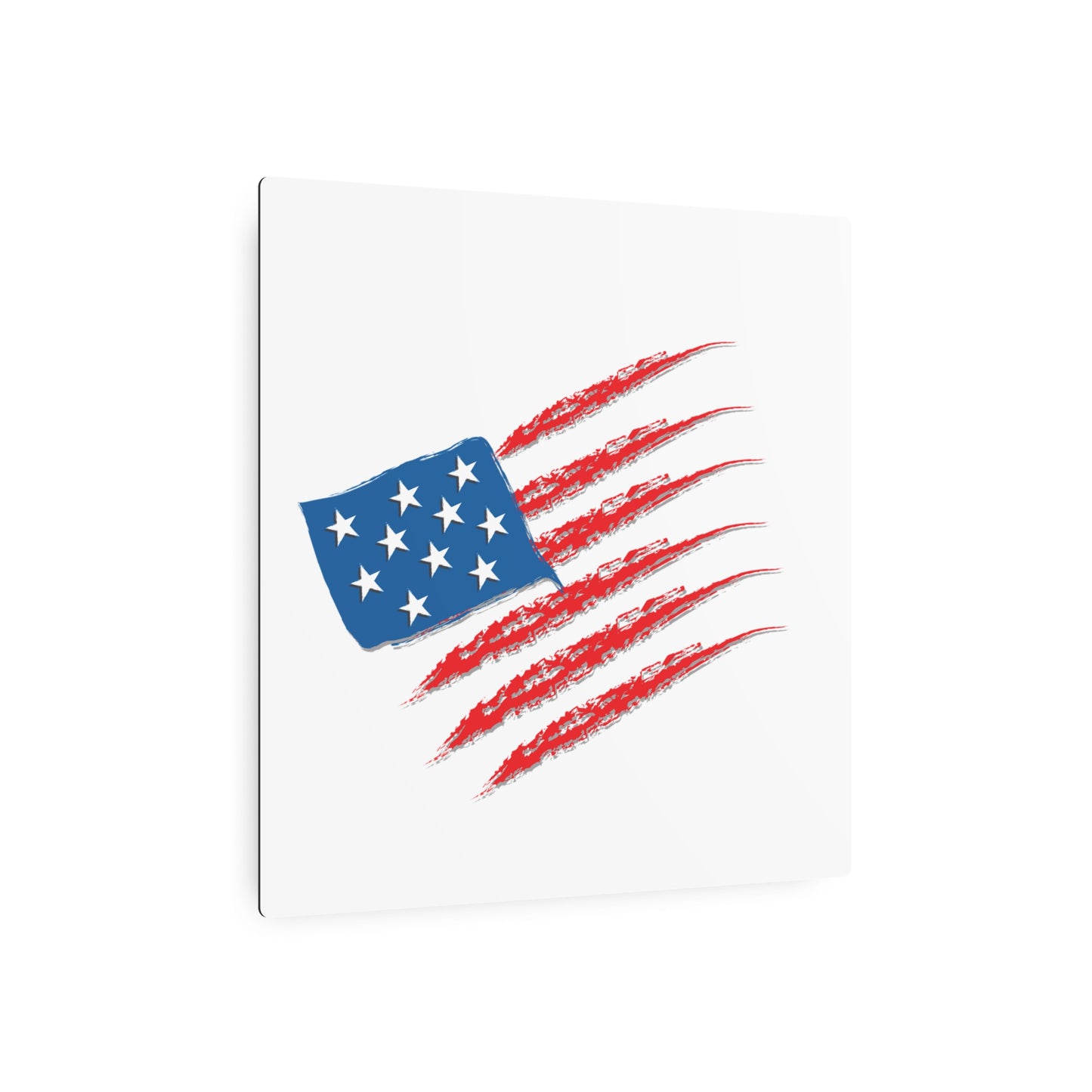 Patriotic Metal Art Sign, Rustic Decor for Home, Wall Art for Independence Day, Memorial Day, Veteran's Day, Gifts for Patriots