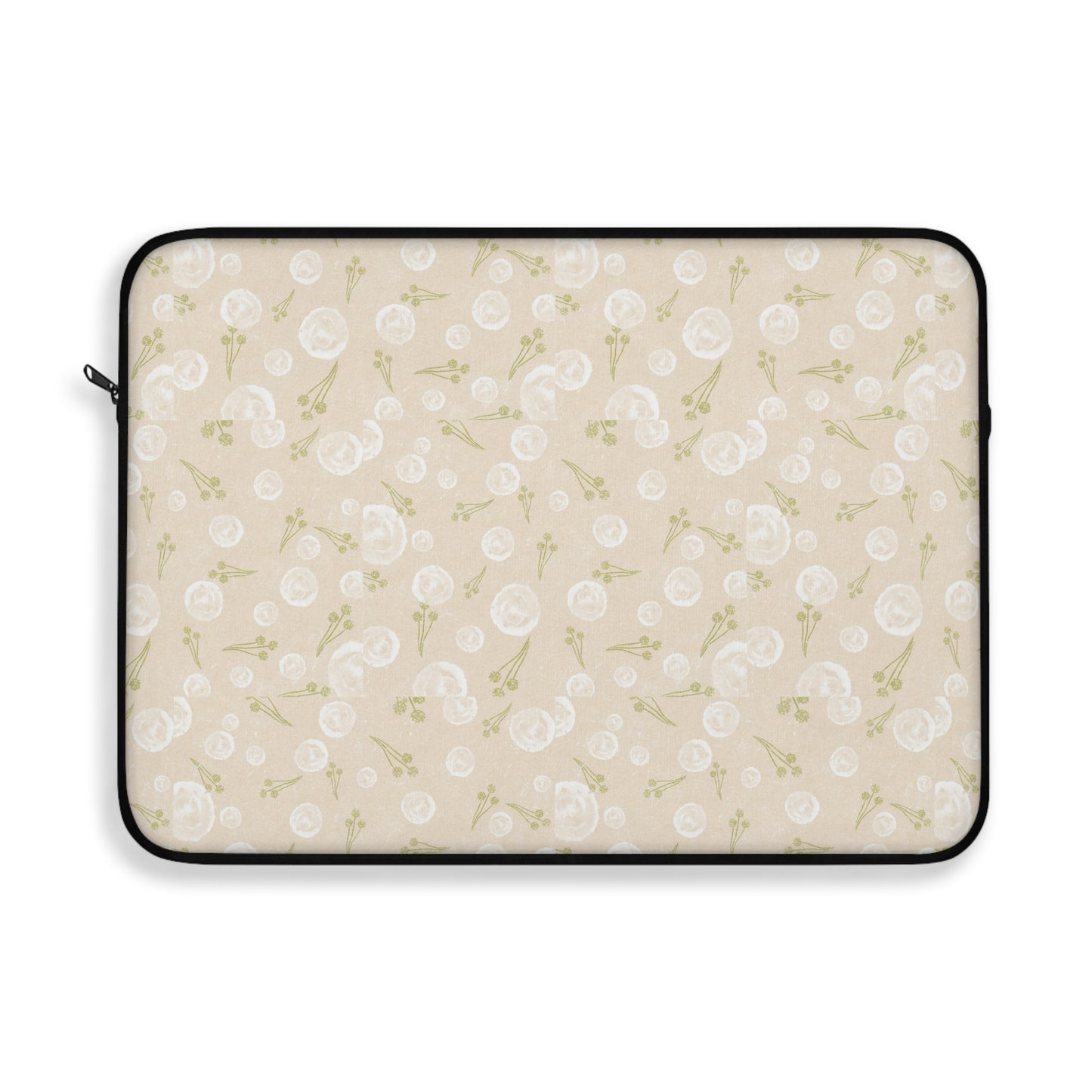 Chic Floral Laptop Sleeve - Stylish Computer Case, MacBook Protector, Unique Gift for Students, Elegant Tech Accessory
