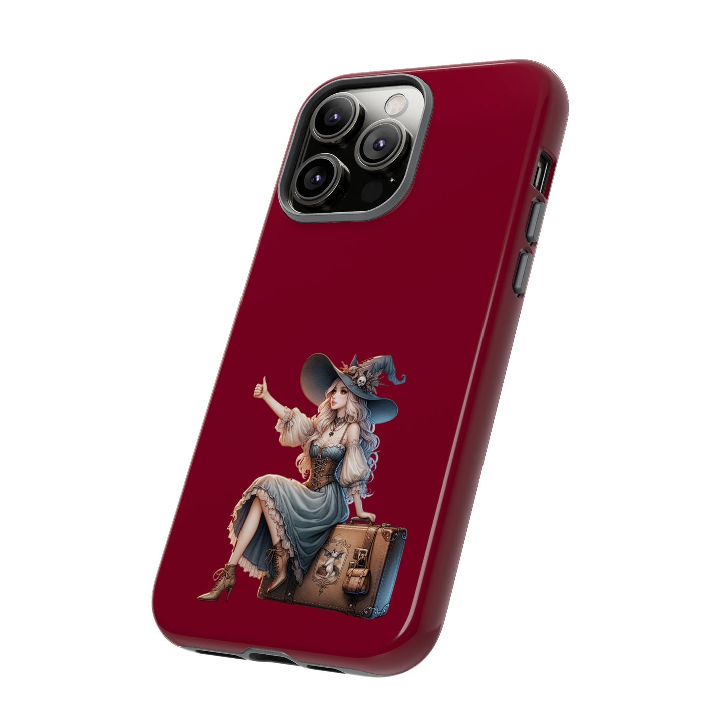 Witchy Phone Case - Magical, Durable - Halloween Gift, Cosplay Accessory, Cute Witch Design