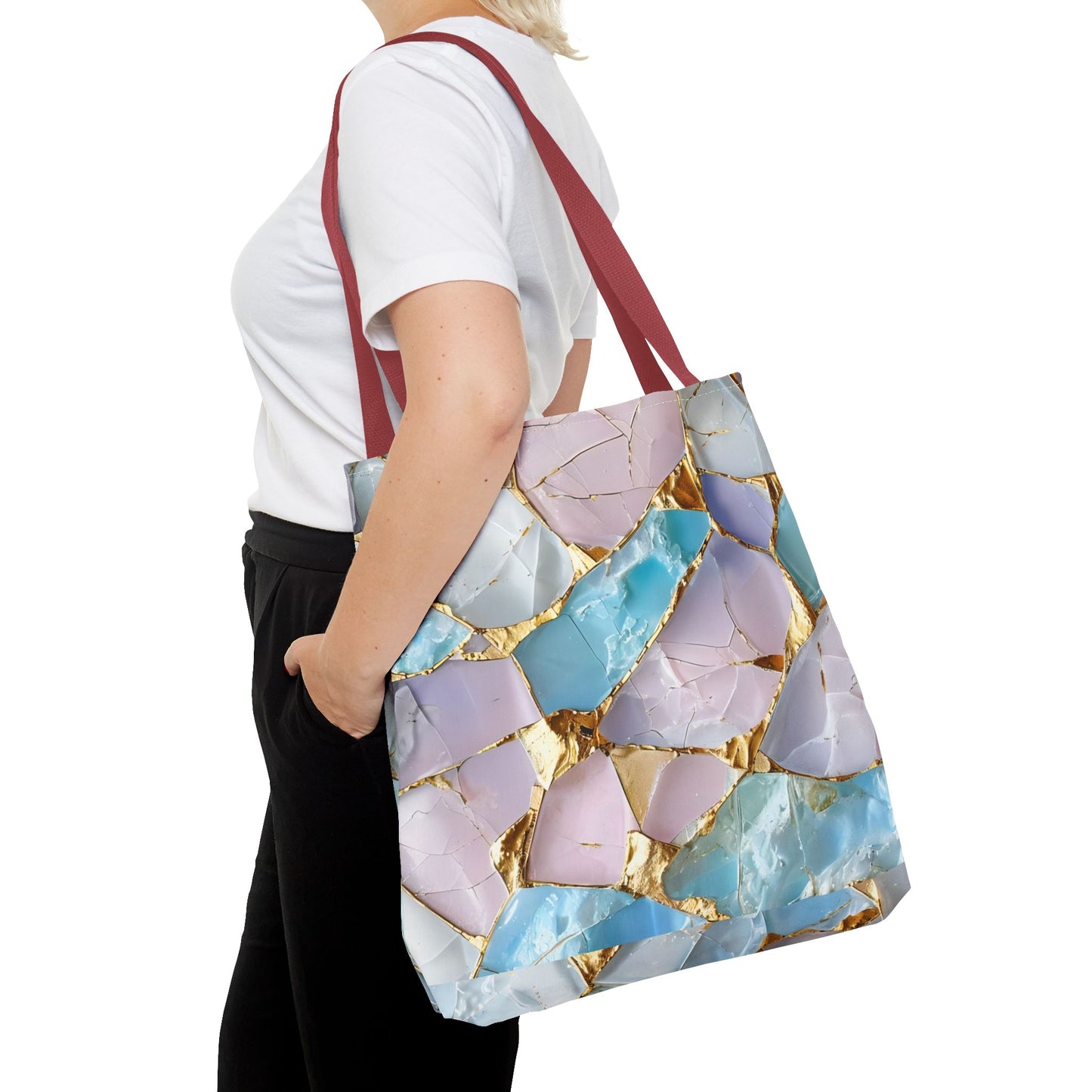 Elegant Geode Tote Bag - Chic Shopping Bag, Stylish Beach Tote