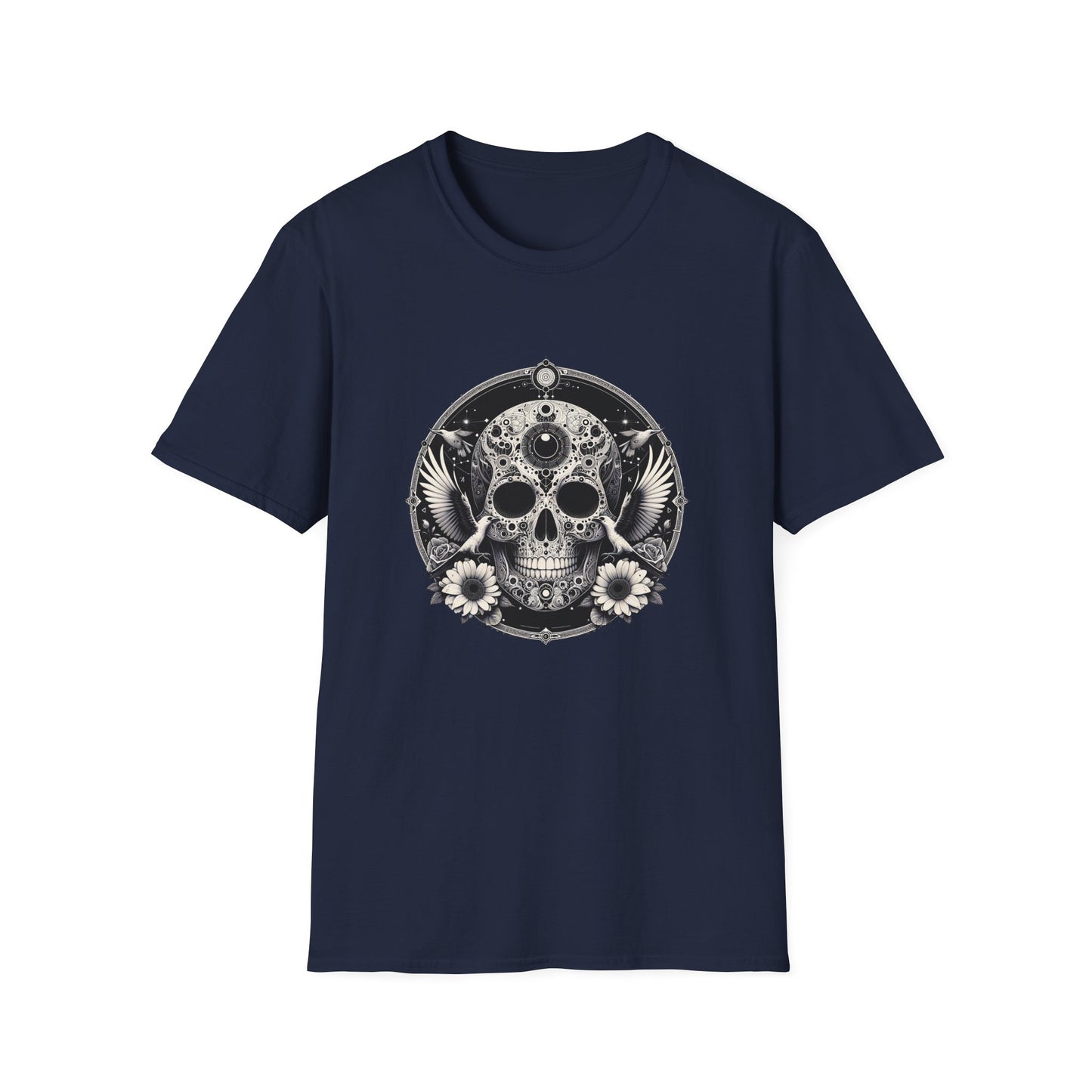 Day of the Dead Skull T-Shirt — Floral Calavera Graphic Tee