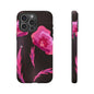 Floral iPhone Case | Tough Cases with Pink Poppy Design, Elegant Flower Phone Cover, Gift for Her, Spring Accessories, Chic Tech