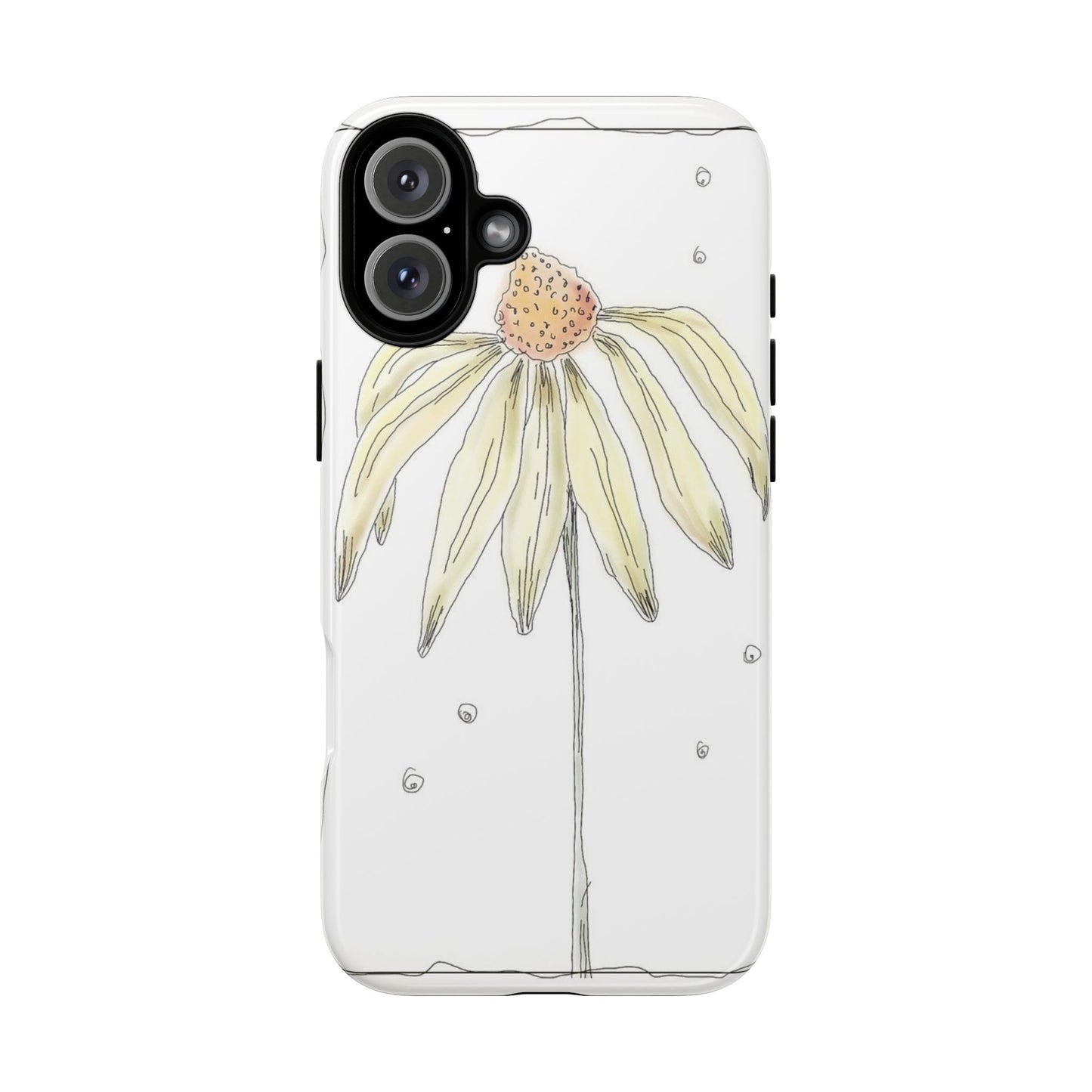 Flower Phone Case with Delicate Design, Tough Phone Cover, Nature Lover Gift, Floral Tech Accessory, Stylish Phone Protection