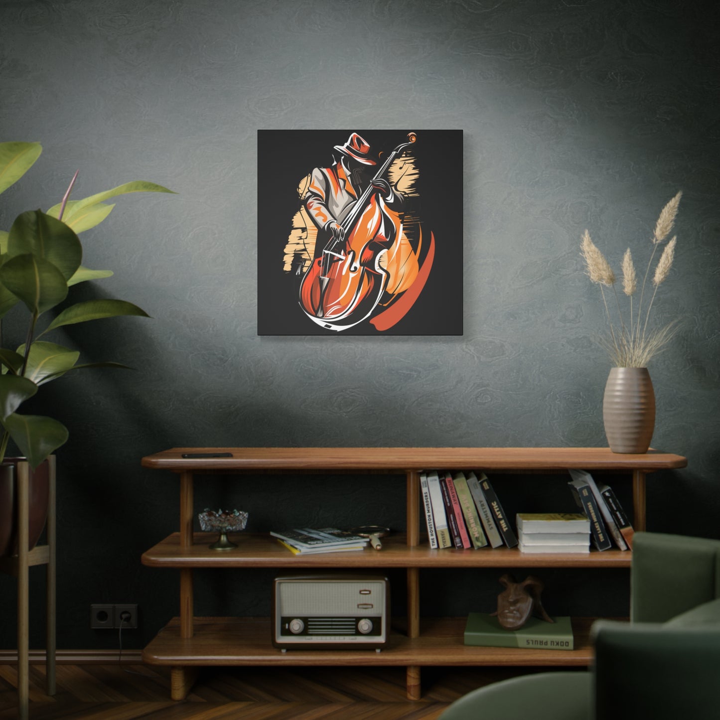 Matte Canvas, Stretched, 1.25" - Bass Player