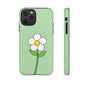 Floral Phone Case - Tough Cases for Nature Lovers, Cute Green Flower Design, iPhone Cover, Gift for Her, Spring Accessories