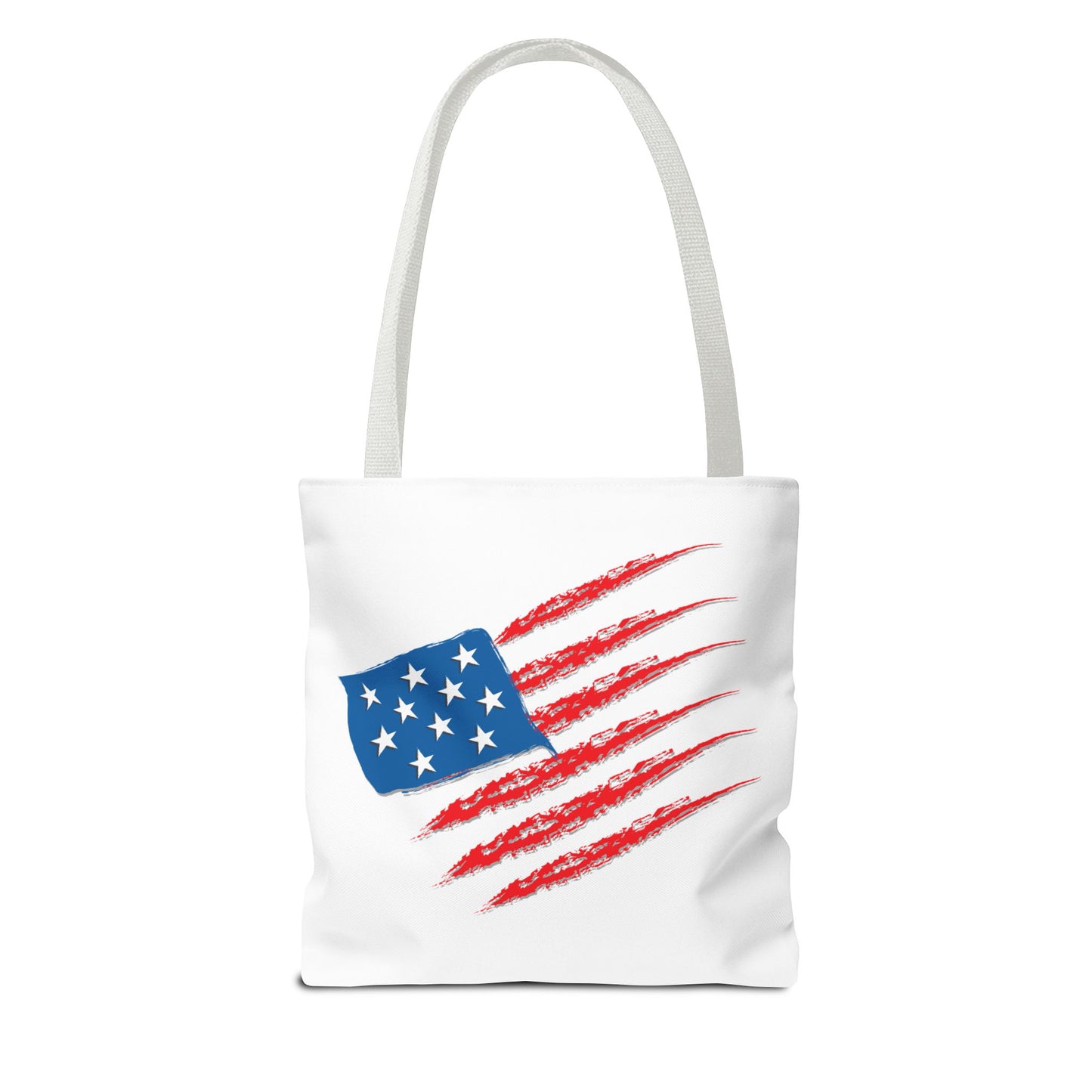 Patriotic Tote Bag | USA Pride | American Flag Design | Eco-Friendly Market Bag | Gift for Fourth of July, Veterans, Memorial Day