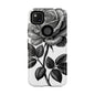 Elegant Floral Phone Case - Tough Cases, Black Rose Design, Floral Phone Cover, Stylish Phone Accessory, Gift for Her, Mother's Day