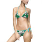 Tropical Floral Bikini, Green Floral Women's Swimsuit, Beachwear, Summer Vacay, Pool Party Essentials, AOP Swimwear