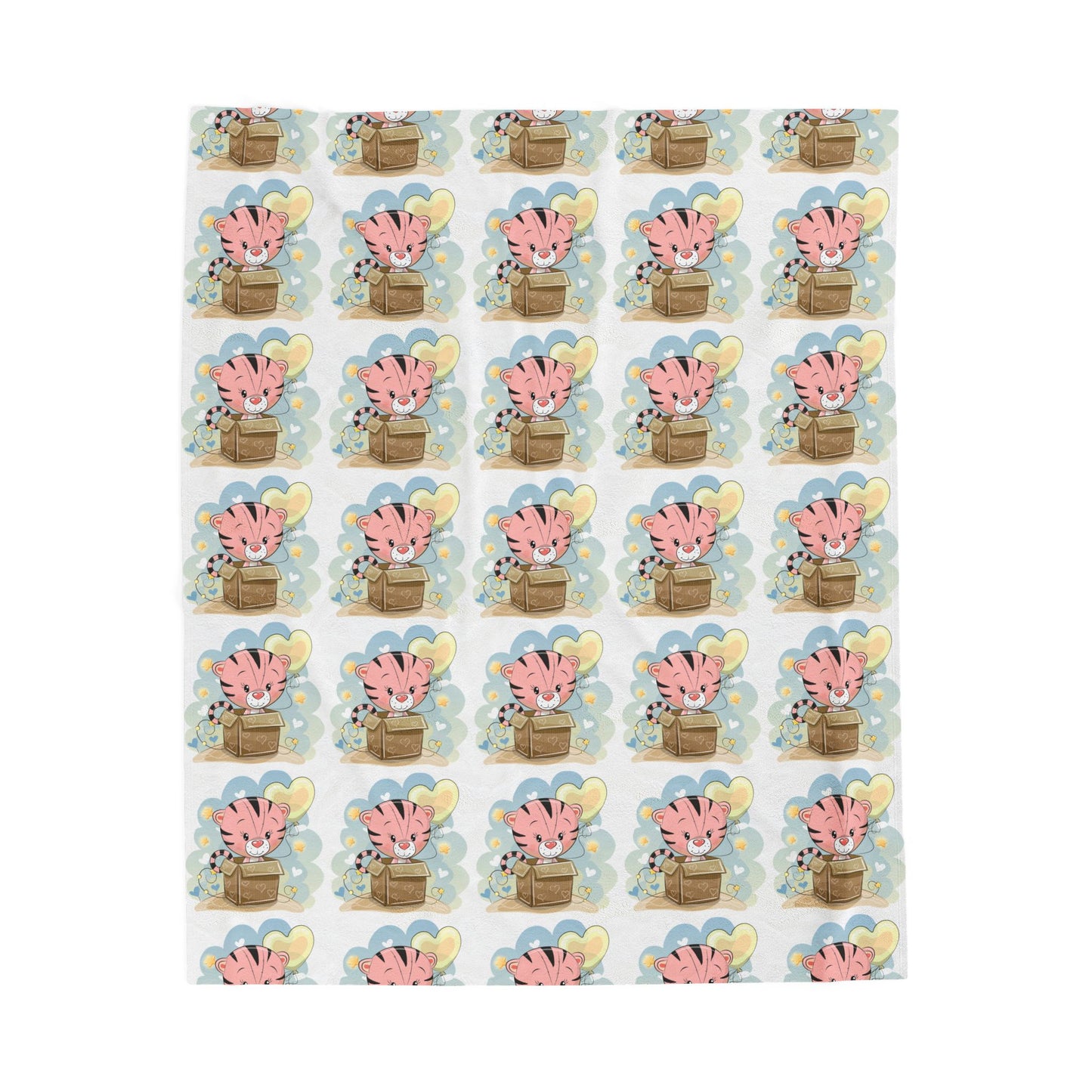 Floral Pattern Velveteen Plush Blanket, Soft Throw for Cozy Nights