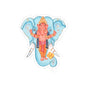 Vibrant Ganesh Kiss-Cut Stickers, Spiritual Decor, Laptop Stickers, Gift for Yoga Lovers, Festival Decoration, Hindu Art