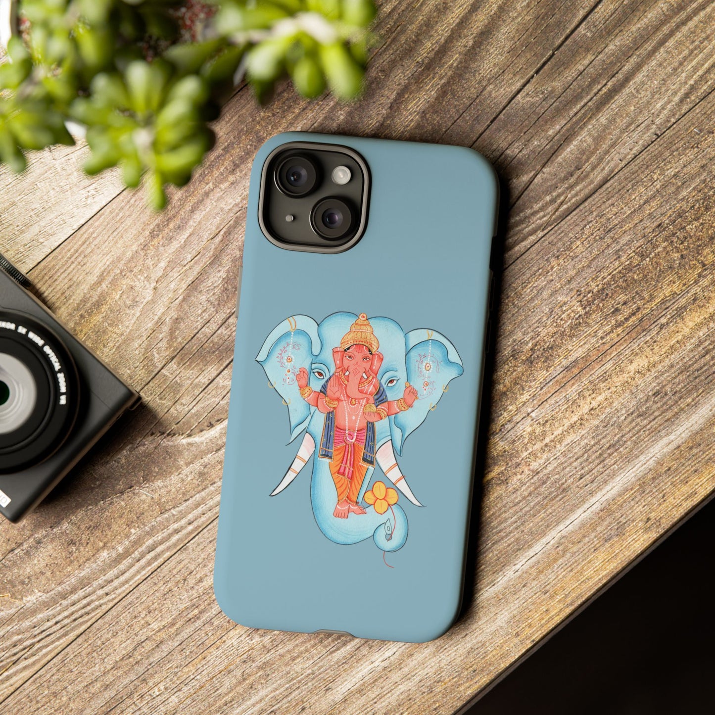 Tough Cases: Ganesh-Inspired Phone Case, Bohemian Phone Cover, Hindu Art Accessory, Festival Gift, Protective Phone Shell