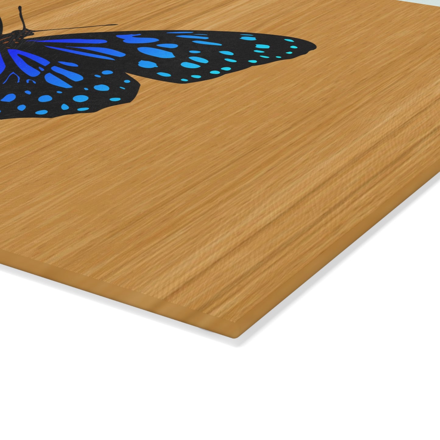 Butterfly Glass Cutting Board, Unique Kitchen Art, Gifts for Chefs, Wedding Registry, Butterfly Decor, Nature Lover Present