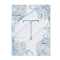 Personalized Floral Initial Arctic Fleece Blanket, Cozy Home Decor, Gift for Her, Nursery Accent, Wedding Present, Monogrammed Throw