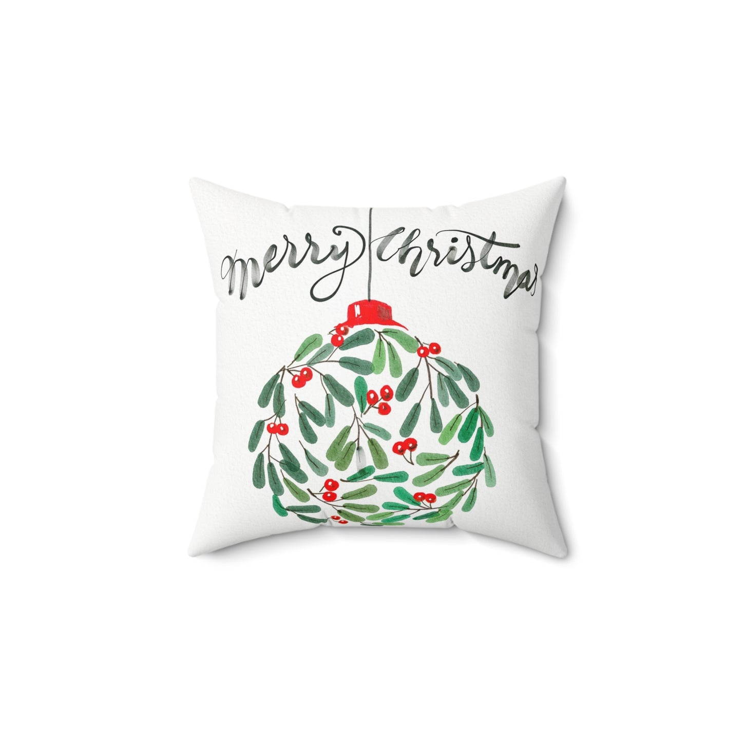 Merry Christmas Holiday Pillow, Christmas Decor, Cozy Home Cushion, Festive Gift, Seasonal Throw Pillow
