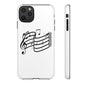 Musical Notes Phone Case — Black Treble Clef Music Staff Tough Case
