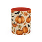 Pumpkin Halloween Coffee Mug, Fall Decor Mugs, Spooky Halloween Gifts, Autumn Drinkware, Seasonal Coffee Cups