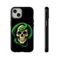 Skull & Snake Phone Case | Tough Cases, Protective Cover, Edgy Phone Accessories, Gothic Gift, Halloween Decor