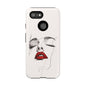 Stylish Phone Case with Artistic Lip Design, Femme Tech Accessory, Trendy Device Cover, Gift for Her, Unique Phone Accessories