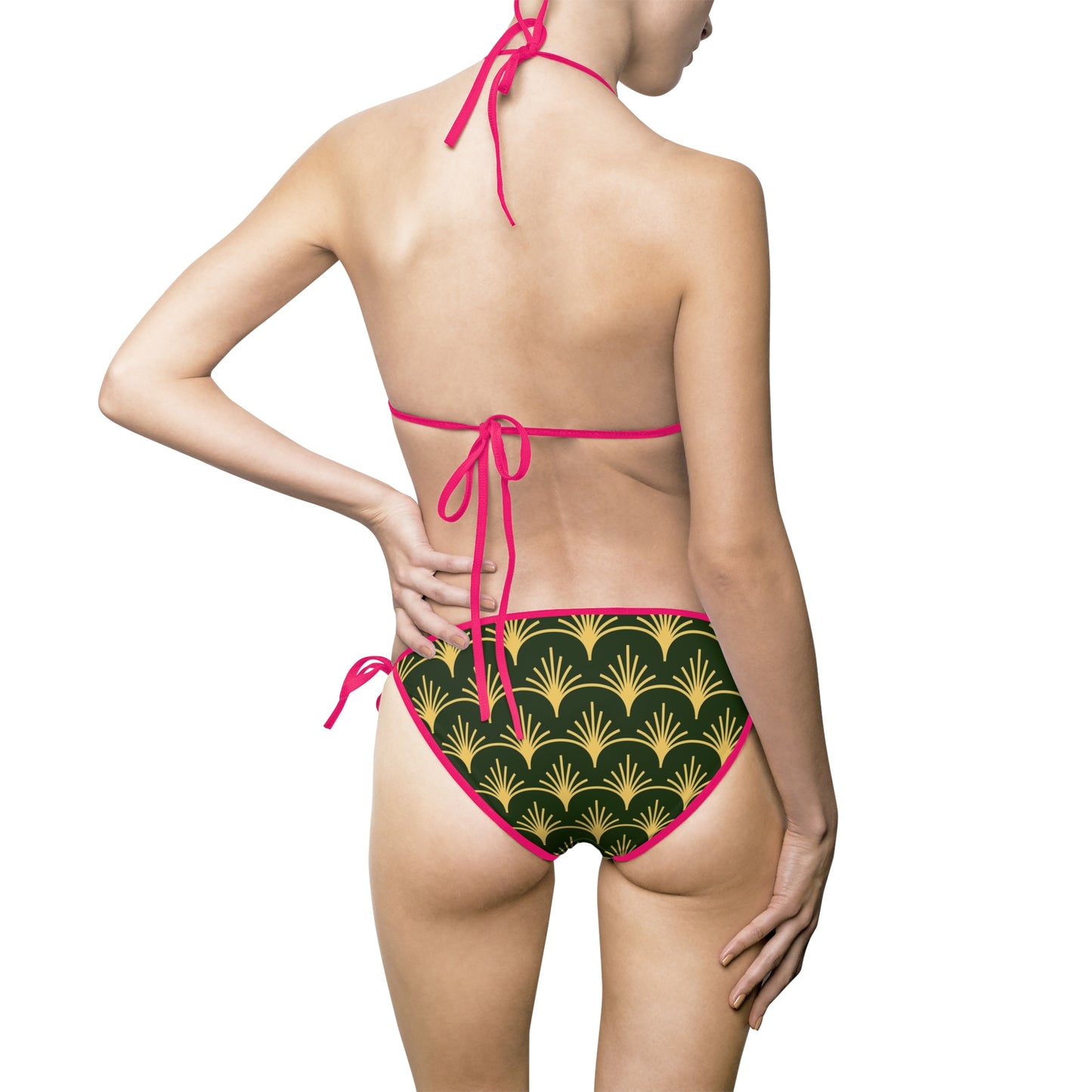 Tropical Print Bikini Swimsuit, Women's Swimsuit Beachwear, Swimwear for Summer Vacations, Pool Parties, Holiday Getaway