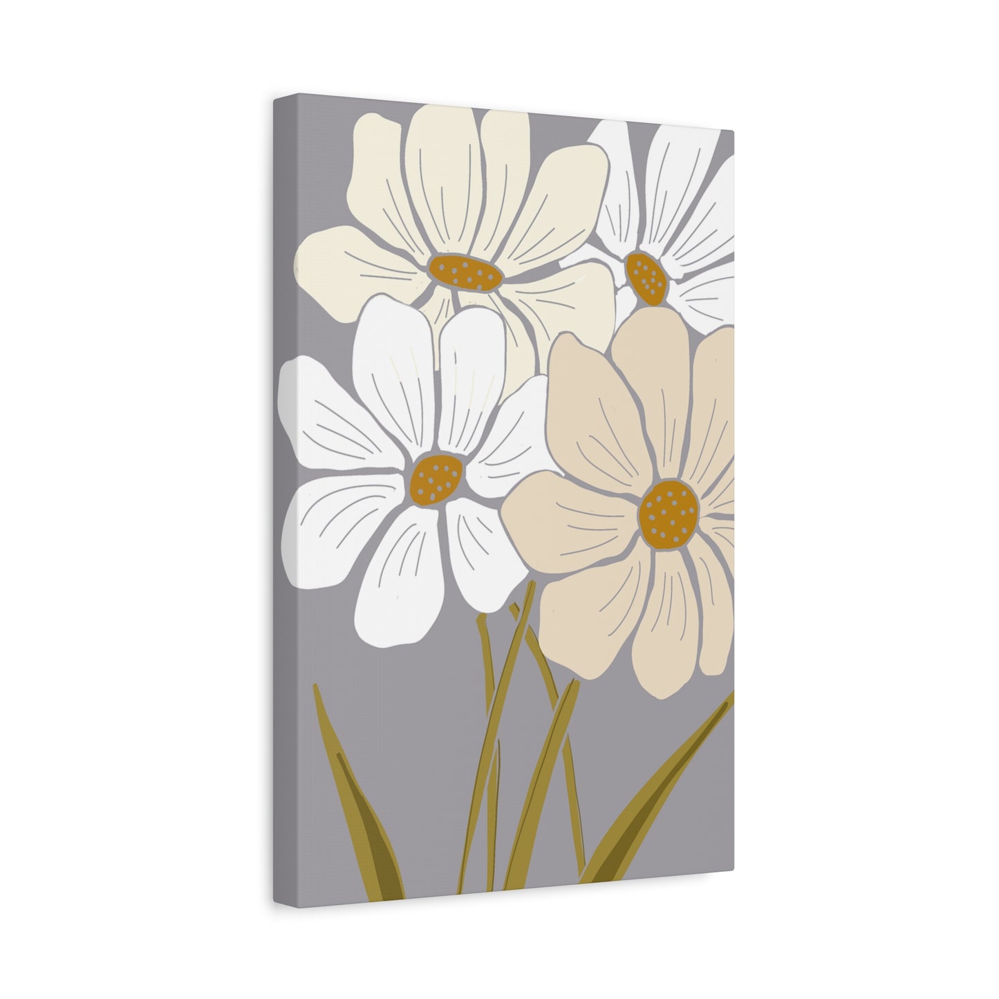 Copy of Copy of Matte Canvas, Stretched, 1.25" Tulips Pink and Purple Flowers