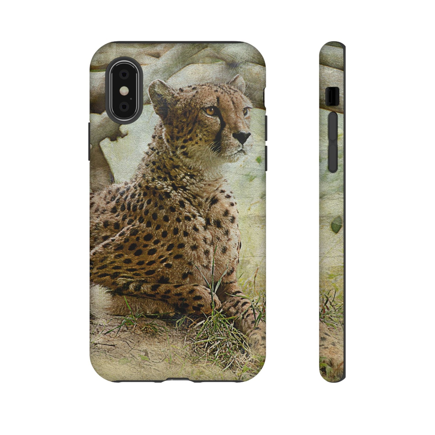 Cheetah Phone Case, Tough Cases, Animal Lover Gift, Wildlife Protection, Eco-Friendly Mobile Cover, Unique Phone Accessory