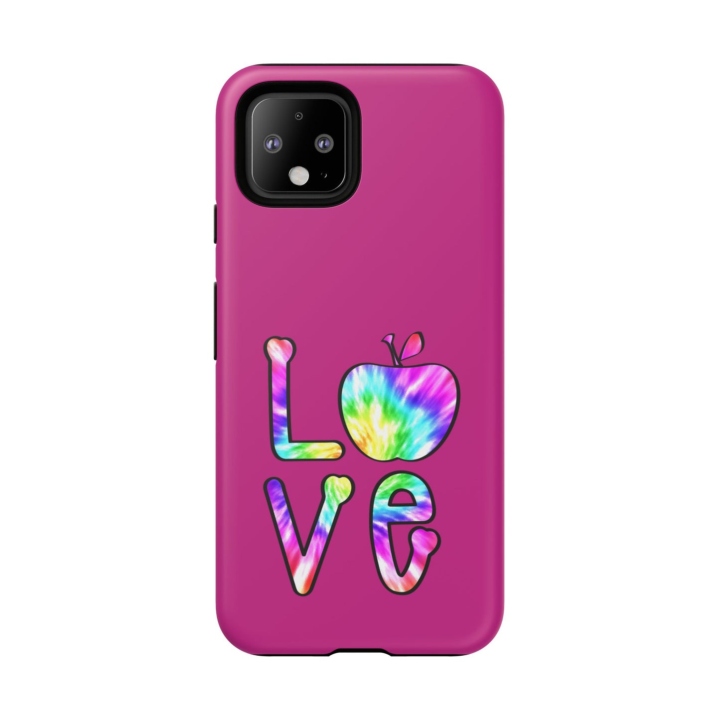Colorful Love Phone Case, Tough Cases for iPhone, Cute Phone Accessory, Gift for Her, Summer Vibe Phone Cover