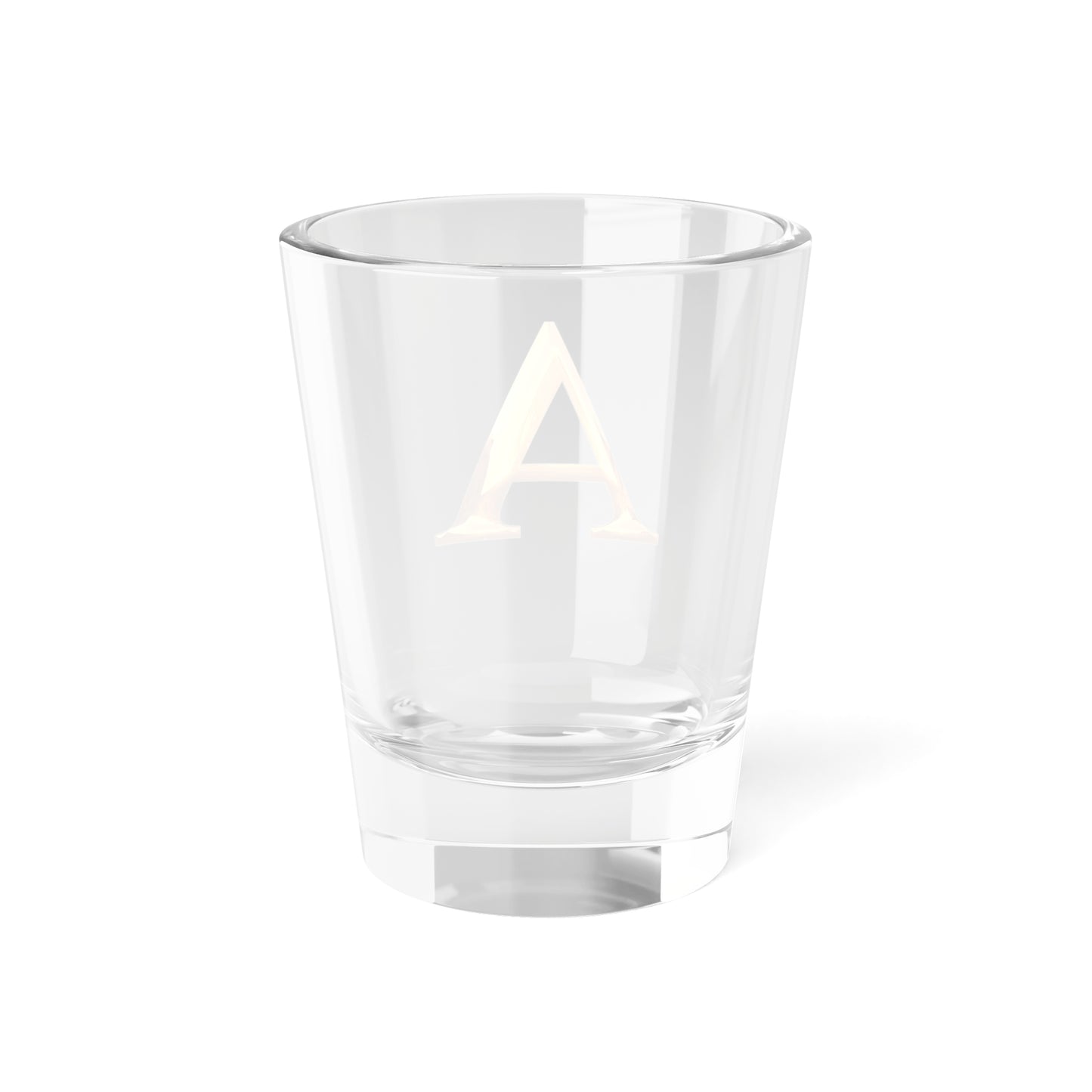Personalized Shot Glass with Initial A, Custom Barware, Gift for Him