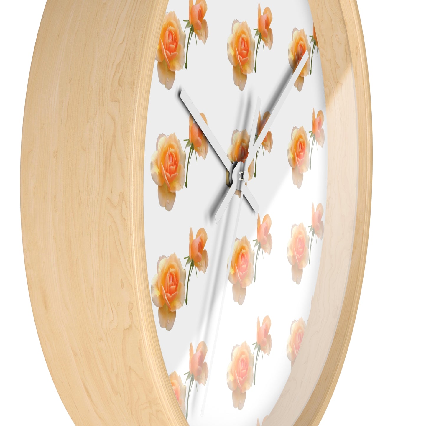 Charming Floral Wall Clock - Perfect for Home Decor, Gift for Her