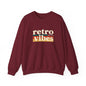 Retro Vibes Crewneck Sweatshirt, Unisex Vintage Style, Cozy Fall Fashion, Gift for Music Lovers, Chill Weekend Wear
