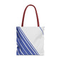 Chic Blue Striped Tote Bag, Stylish Reusable Shopping Bag, Beach Bag, Everyday Carry, Gift for Her
