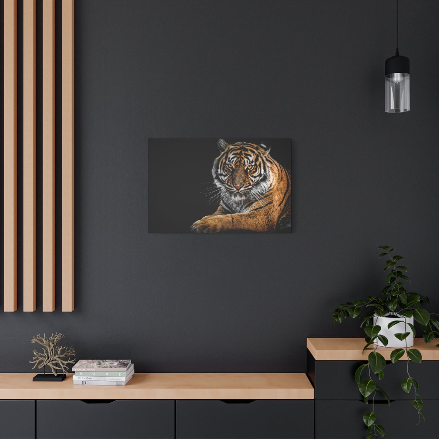 Majestic Tiger Canvas Art, Perfect for Animal Lovers, Home Decor, Gift for Wildlife Enthusiasts, Modern Wall Art, 1.25" Depth