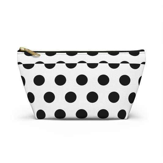 Chic Polka Dot Accessory Pouch, Stylish Makeup Bag, Travel Organizer, Gift for Her, Fun Dot Pattern, Cosmetic Case