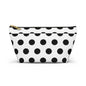 Chic Polka Dot Accessory Pouch, Stylish Makeup Bag, Travel Organizer, Gift for Her, Fun Dot Pattern, Cosmetic Case