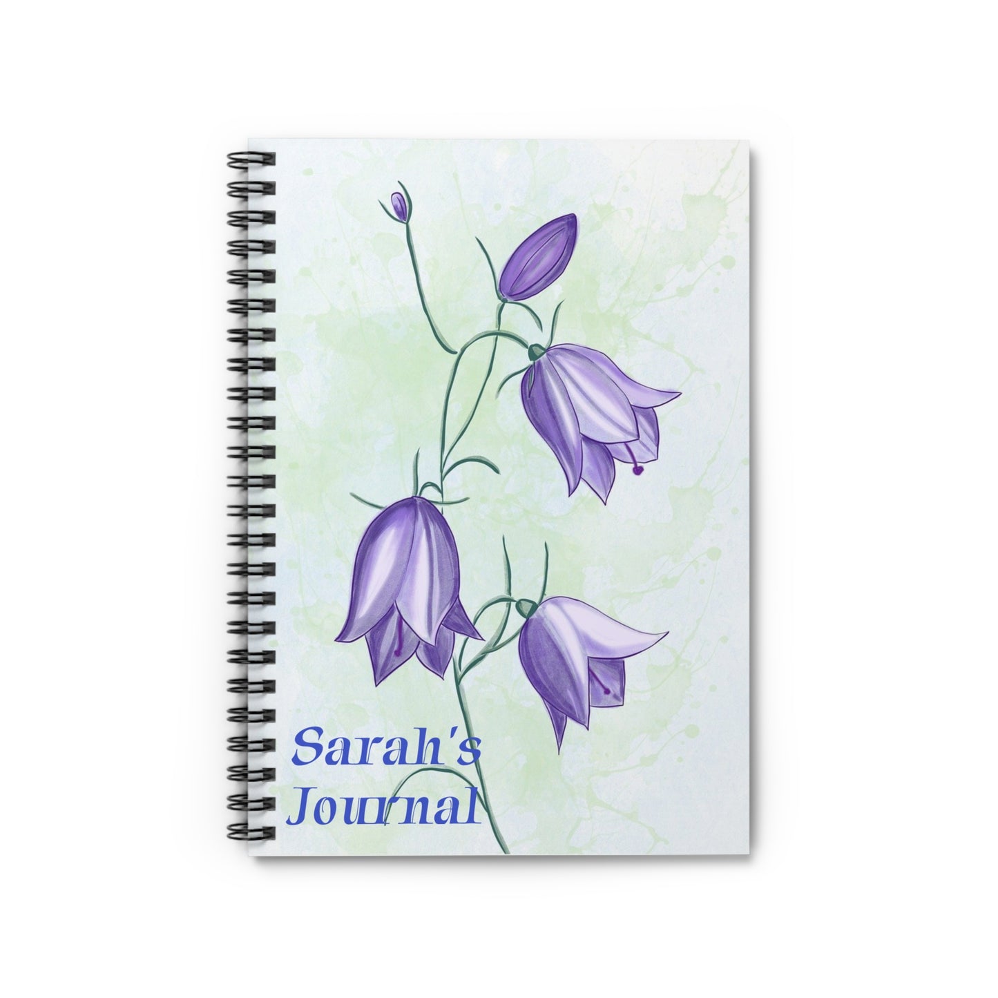 Floral Spiral Notebook - Personal Journal for Writing, Gift for Her, Student Planner, Daily Journal, Customizable Notebook