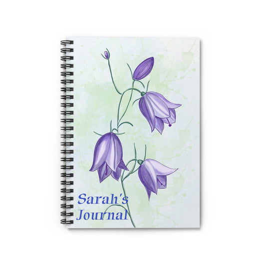 Floral Spiral Notebook - Personal Journal for Writing, Gift for Her, Student Planner, Daily Journal, Customizable Notebook