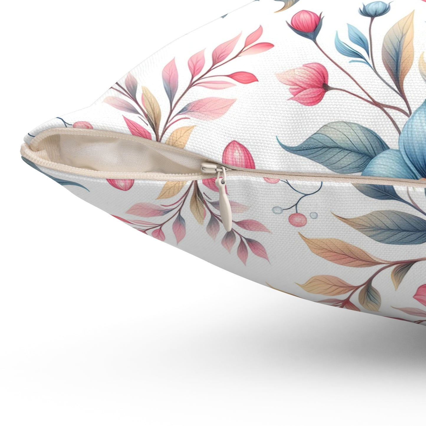 Floral Decorative Pillow, Cozy Home Cushion, Boho Chic Accent, Gift for Her, Living Room Decor, Spring Home Accessory