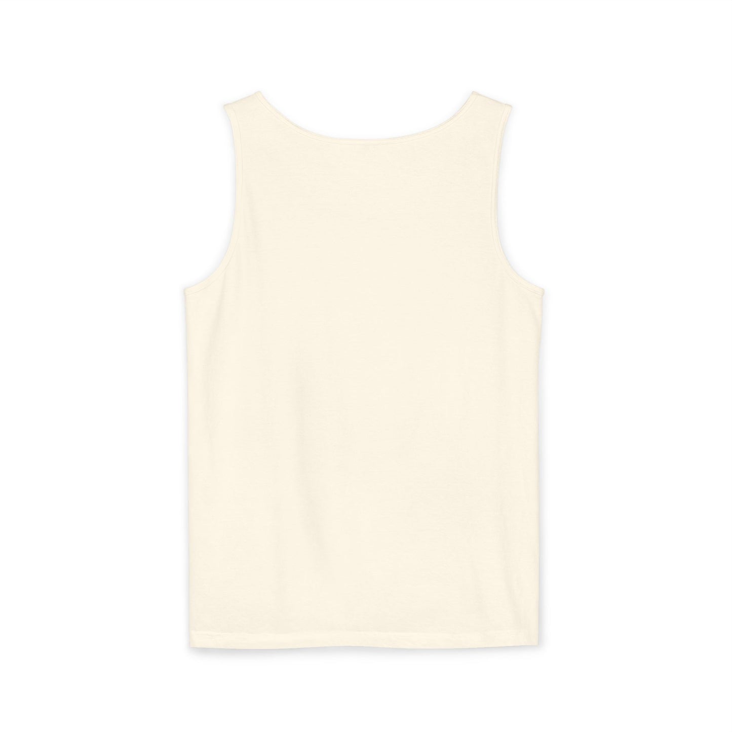5-Star "WANTED" Garment-Dyed Tank Top, Unisex Summer Shirt, Gift for Him/Her, Trendy Casual Wear, Pool Party Outfit, Unique Graphic Tee