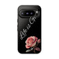 Floral Phone Case - Life is Good, Tough Phone Cover, Gift for Her, Rose Design, Personalized Phone Accessory, Stylish Tech Protector