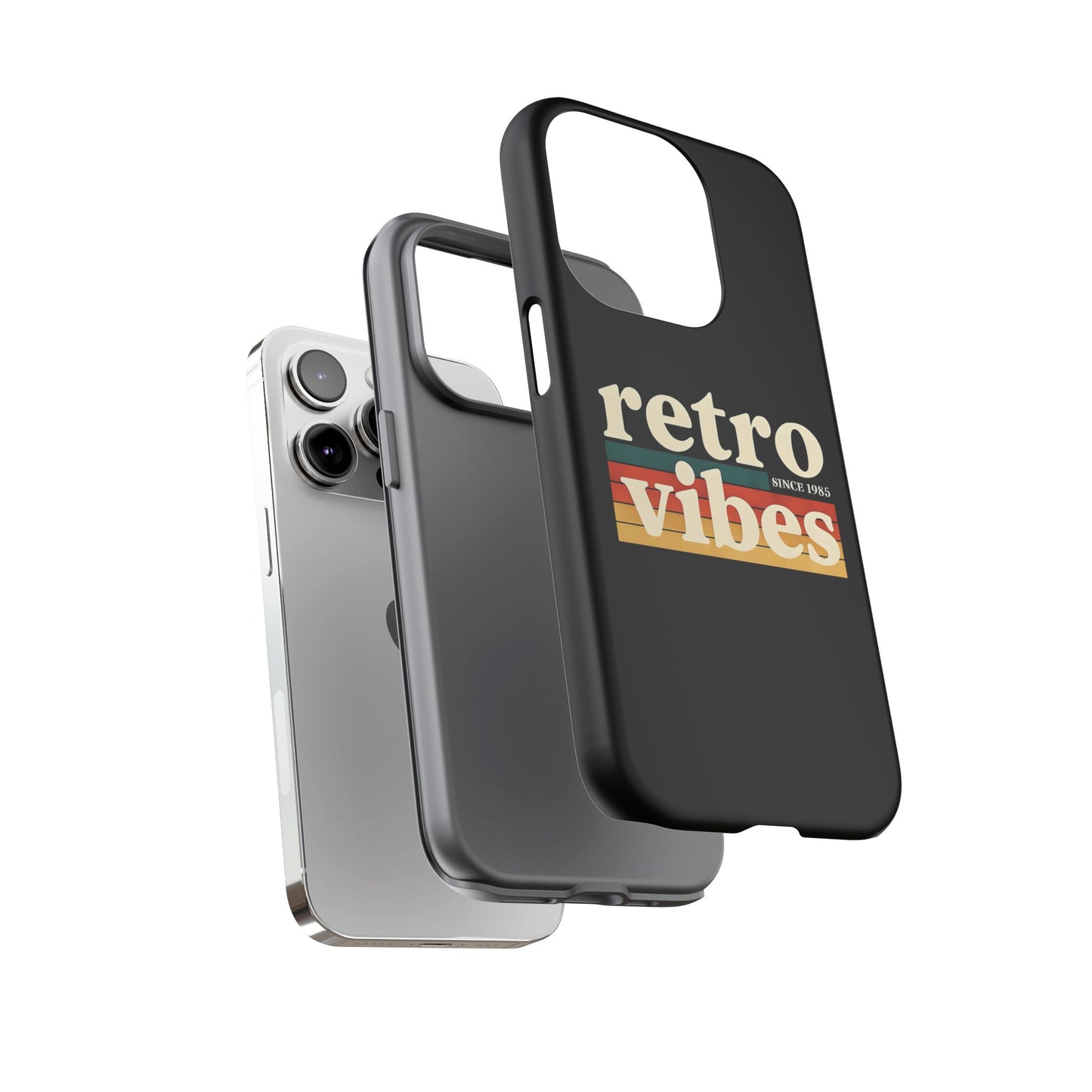Retro Vibes Phone Case, Tough Phone Cover, Vintage Style Case, Gift for Music Lovers, Retro Aesthetic Accessory